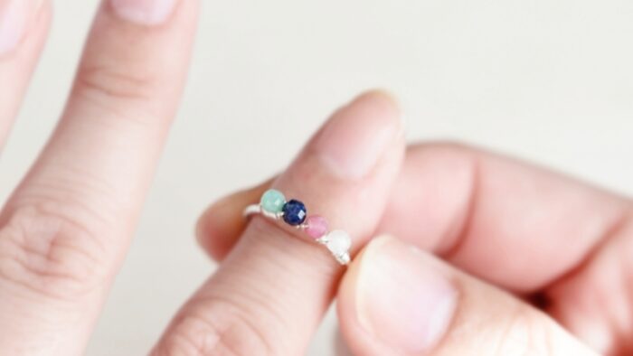 家族の誕生石アクセサリー（指輪）